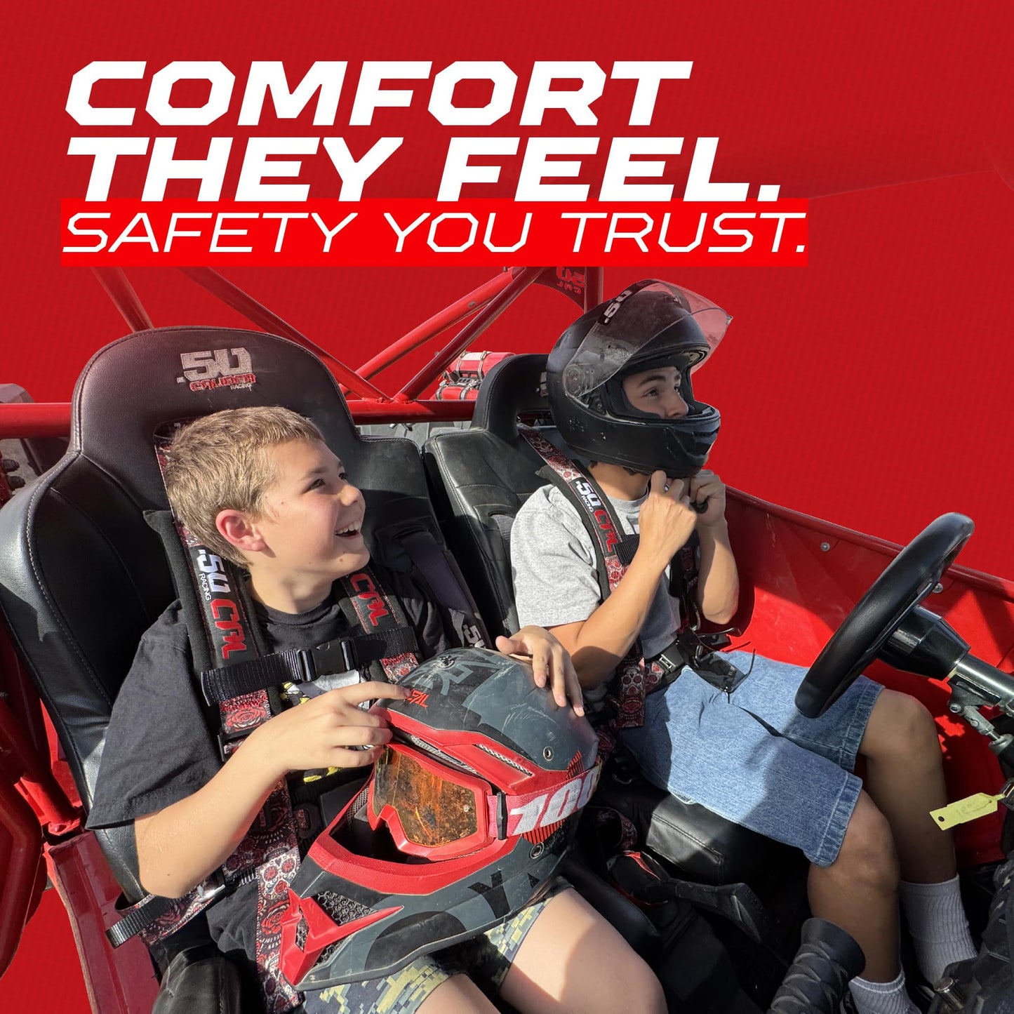 1pc Bandana Red 4 Point Harness for Bucket Seat, Quick Release, 7 Style Harnesses Racing Harness 4 point Race Car UTV RZR SXS [6078]