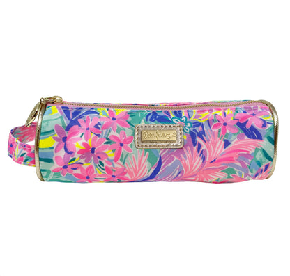 Lilly Pulitzer Cute Pencil Case, Colorful Zipper Pouch for Office Supplies, Small Travel Bag with Carrying Handle, It Was All A Dream