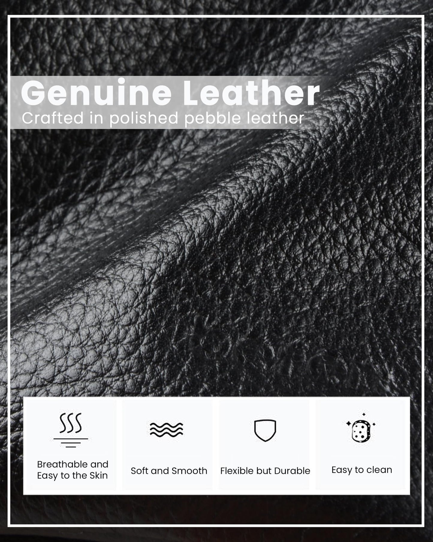 befen Genuine Leather Black Small Crossbody Bags for Women, Woman Cell Phone Cross body Purse Bag with RFID Blocking Card Slots