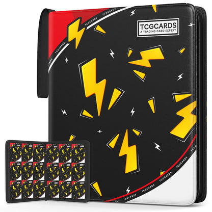 Trading Card Binder 9 Pocket,Card Binder 900 Pockets,Card Book Holder Cards with 50 Removable Sleeves,3-Ring Zip Design MTG/TCG/Sport Collectible Trading Card Albums Gifts for Boys and Girls