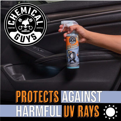 Chemical Guys Tire Kicker Sprayable Extra Glossy Tire Shine Spray, Dry-to-Touch Dressing - Restores Wet Look to Rubber, Vinyl, and Plastic, Safe for Cars, Trucks, Motorcycles, RVs, and More - 16 oz