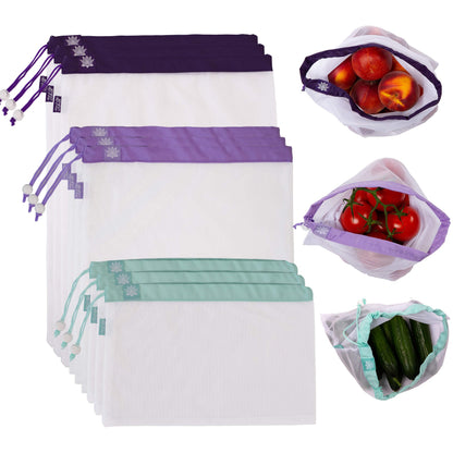 Lotus Produce Bags Reusable produce bags Eco-Friendly Mesh Produce Bags For Groceries