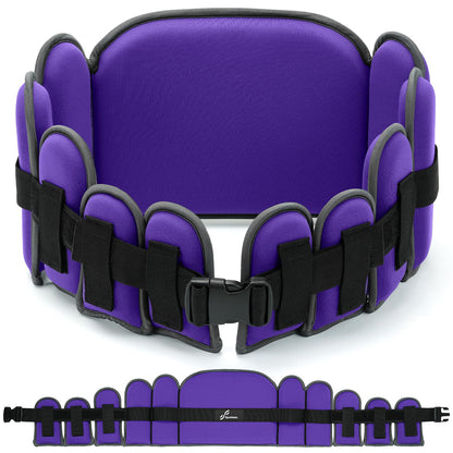 Sportneer Aqua Belt Water Aerobics Equipment: Swimming Belt Pool Exercise Equipment for Adults Aqua Float Belts with Adjustable Foam Blocks for Aquatic Fitness Training Low-Impact Workout Purple