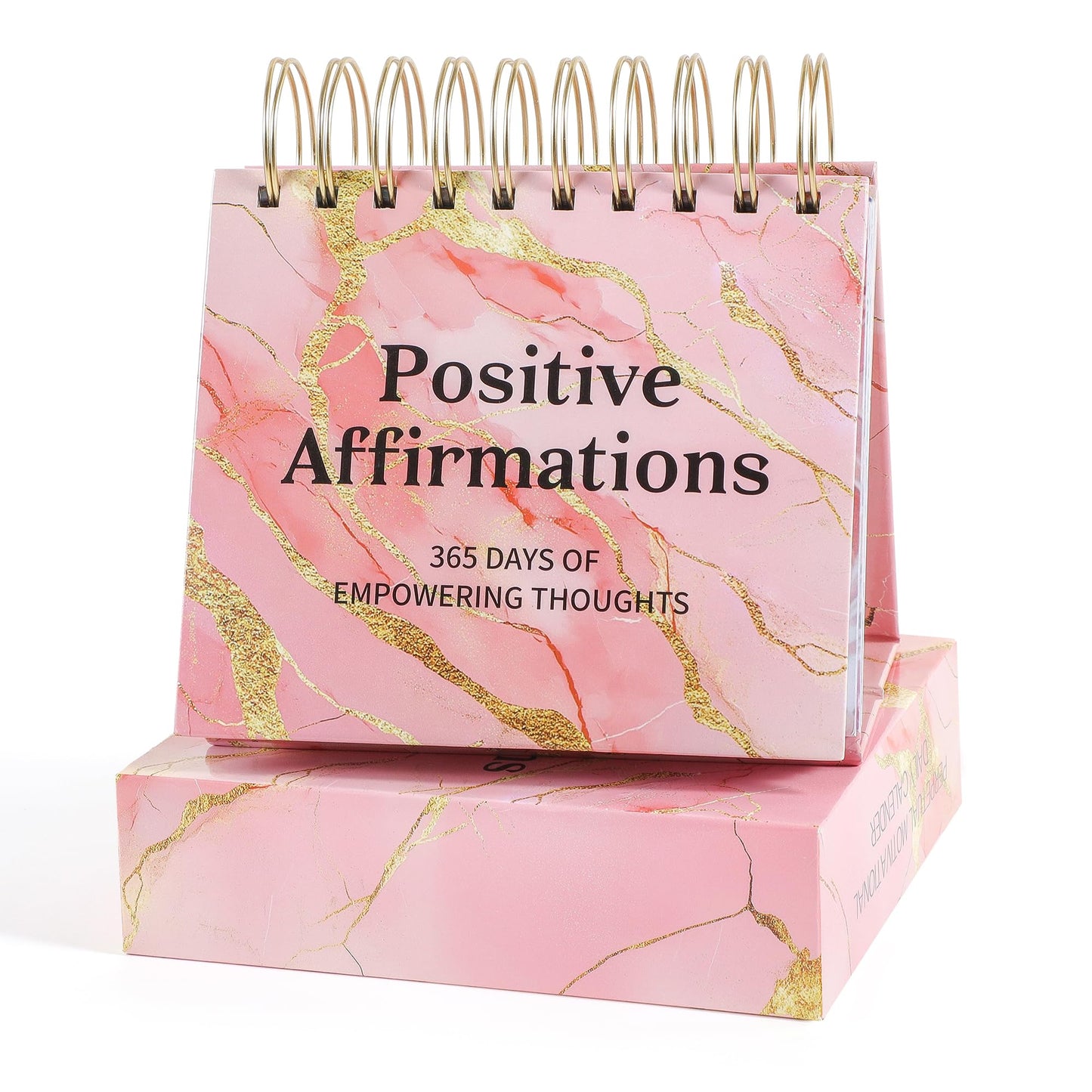 Daily Flip Calendar with Inspirational Quotes - Motivational Perpetual Calendar Desk Office Home Decor for Women, Gifts Desk Accessories for Girls Positive Affirmations