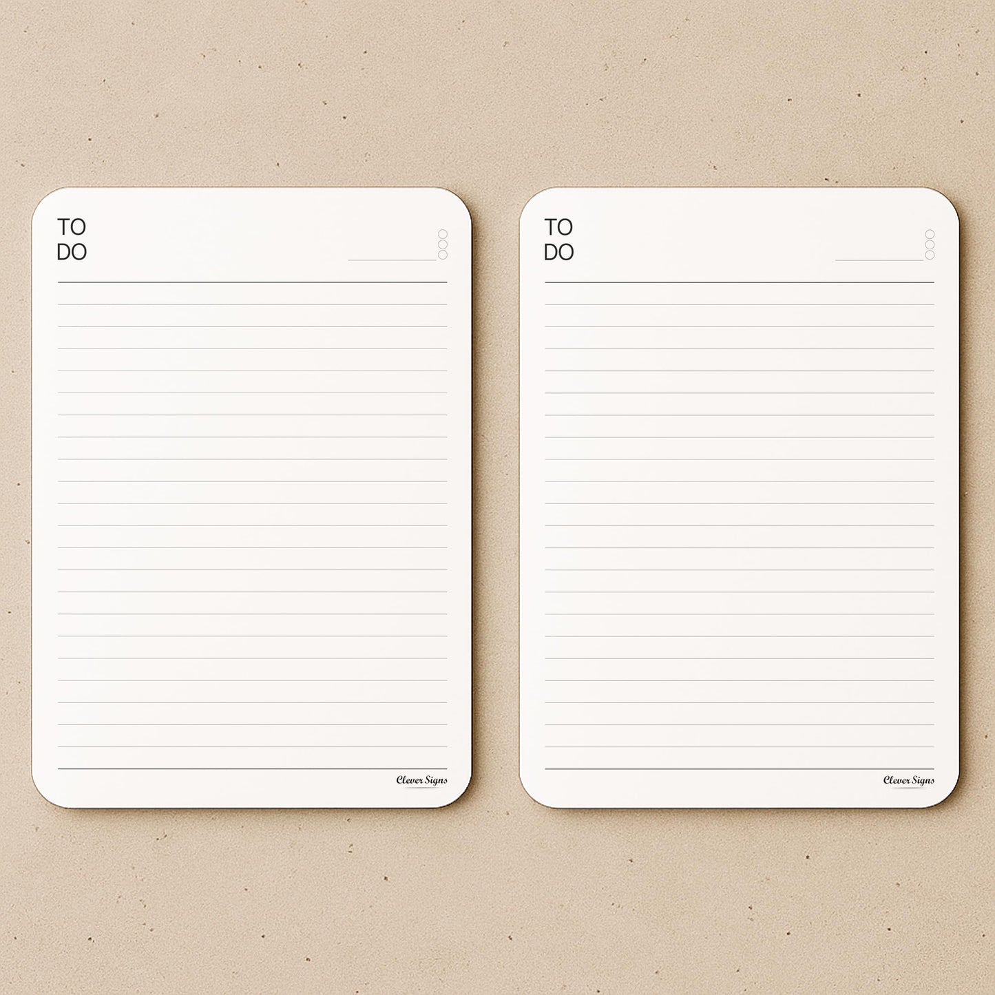 To Do List Notepad – (2 Pack, 50 Sheet Each) A5 Size (8.3"x5.8") Premium Thick Paper With Cardboard Back Support, Undated Daily Planner Notepad, Daily To Do List Notebook, Ruled Pages, Deadline Column.