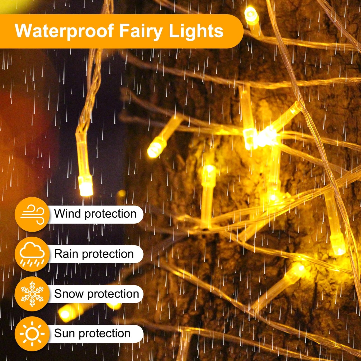 MGYIF 100FT 300 LED Christmas Lights Plug in,Outdoor Indoor Waterproof Fairy Lights with Timer and 8 Modes, Connectable Christmas Tree Lights for Outdoor Indoor Garden Party Decoration(Warm White)