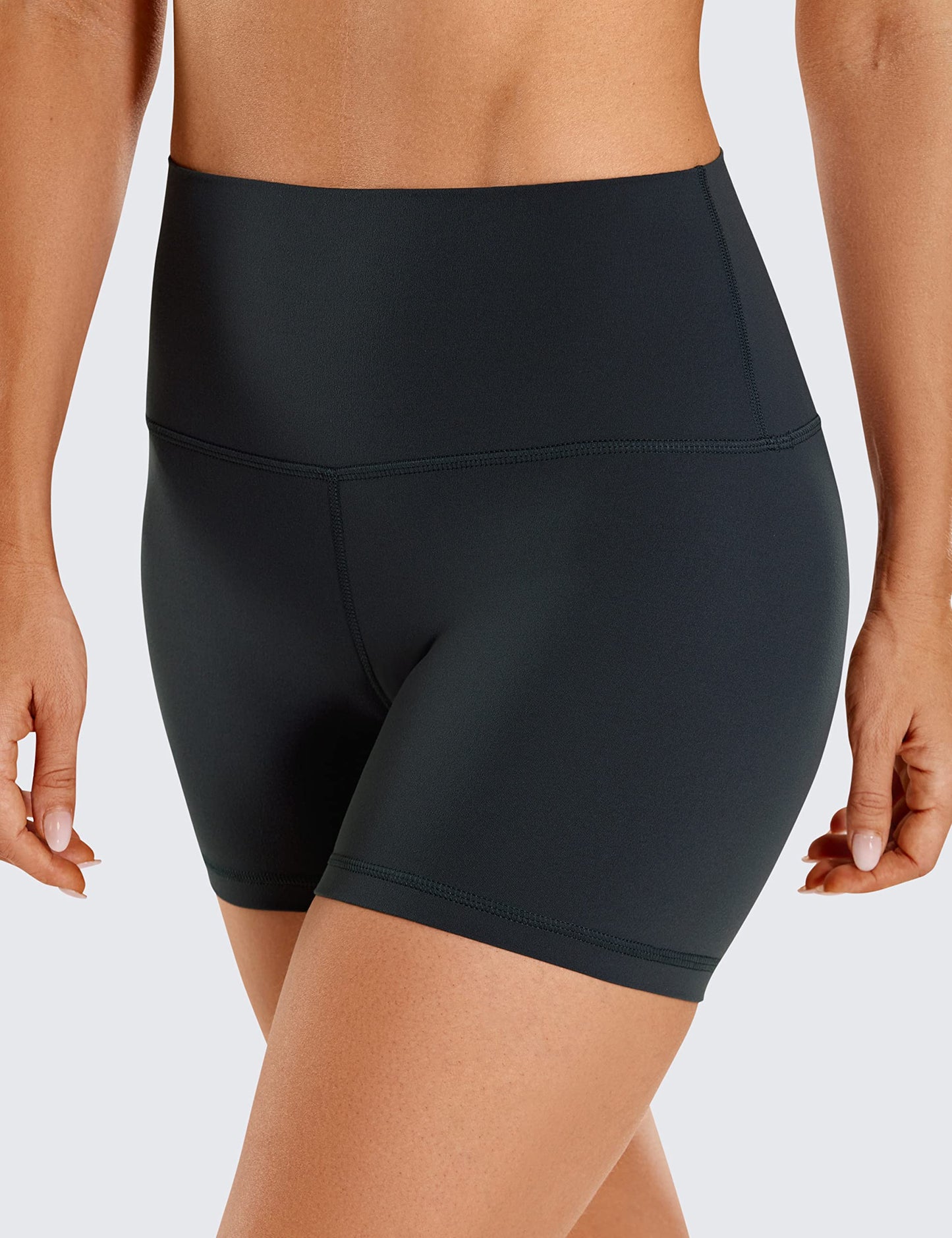 CRZ YOGA Butterluxe Biker Shorts 4" Melanite X-Small