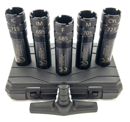 Winenton™ Extended Choke Tubes Set - BER/Ben Mobil Thread ONLY - 12Ga - 5 Pieces Choke Tubes with Wrench - Black