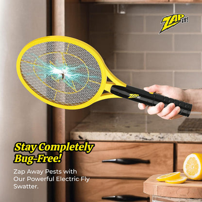 ZAP IT! Bug Zapper Battery Powered (2xAA Included) Bug Zapper Racket, 3,500 Volt