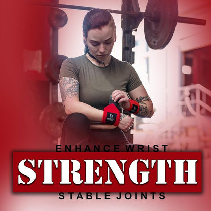 Beast Power Gear Wrist Wraps - 18” Heavy Duty Support for Weightlifting | Ideal for Bodybuilding & Powerlifting