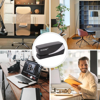 Coruscant Electric Stapler, Automatic Stapler, Heavy Duty，25 Sheet, Store 210 Staples，Including 2000 Staples,and 1 Staple Remover, Electric Desktop AC or Battery Powered for Home/Office Use