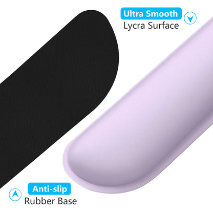 Dapesuom Enlarge Keyboard Wrist Rest, Cute Memory Foam Keyboard Wrist Cushion for Computer Desk Mats Support, Typing Pain Relief Ergonomic Mouse Pad Rests with Non-Slip Base for Gaming, Laptop, Purple