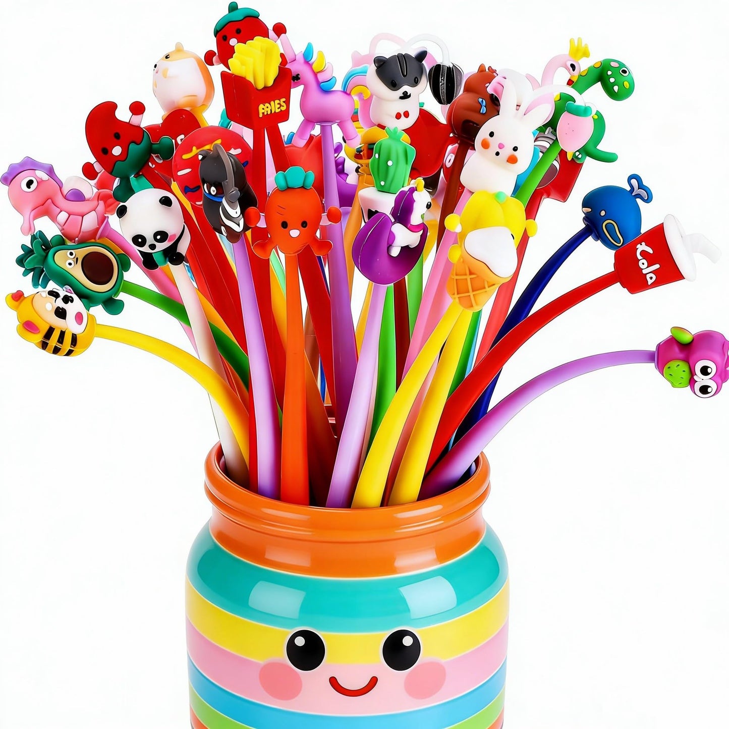 BESARME 30 PCS Fun Pens for Kids, Cute Pen End of Year Gifts for Students Prizes for Kids Classroom 8th Grade Graduation Gifts for Students Birthday Party Favors Goodie Stuffers