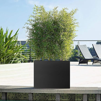 Steel Planter Box 24"x24"x25", Square Metal Planter Box Indoor&Outdoor, Steel Planter Heavy Duty for Commercial and Residential Use