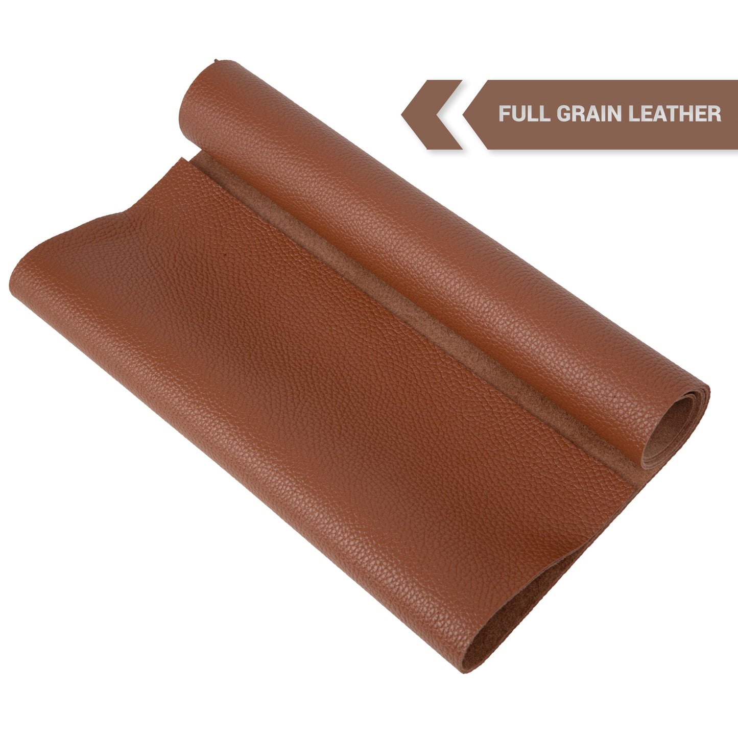 Shkira 24''X12'' Genuine Light Brown Dotted Leather Sheets for Hobby Workshops - Tooling Square - 2.0MM Thick Genuine Top Full Grain Oil Tan - Thick Leather Pieces