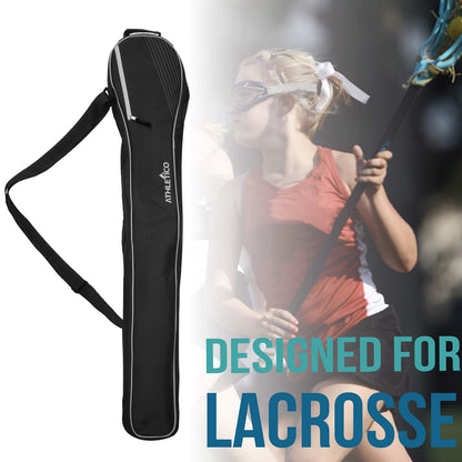 Athletico Lacrosse Stick Bag - Lax Equipment Bags (Black)