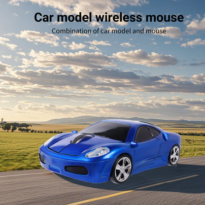 elec Space Wireless Mouse, 2.4GHz Cool Sport Car Shape Computer Mouse 1600 DPI Optical Cordless Mice with USB Receiver for PC Laptop Computer Notebook (Red)