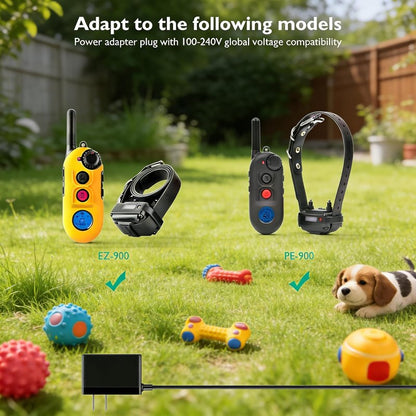 Dual Lead Charger for Pro & Easy Series 900 Dog Training Collars | Replacement Power Adapter for EZ-900, EZ-902, EZ-903, EZ-904, PE-900, PE-902, PE-903