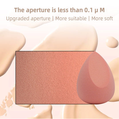 COSTICA Makeup Sponge Set Blender, Beauty Sponge Makeup Blender Flawless for Liquid - Multi Colored 4 pcs Rose Series