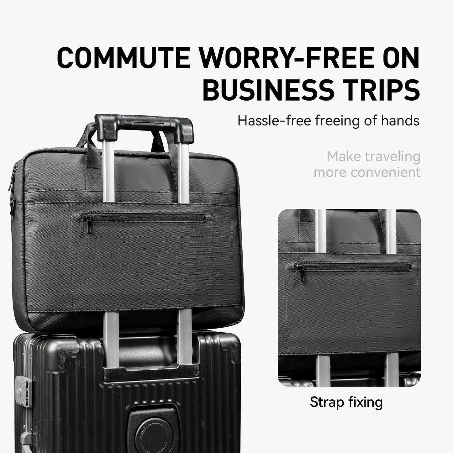 Mark Ryden Laptop Bag 15.6 Inch, Waterproof Briefcases for Men, Shoulder Crossbody Bag with Handle for Travel Office Business