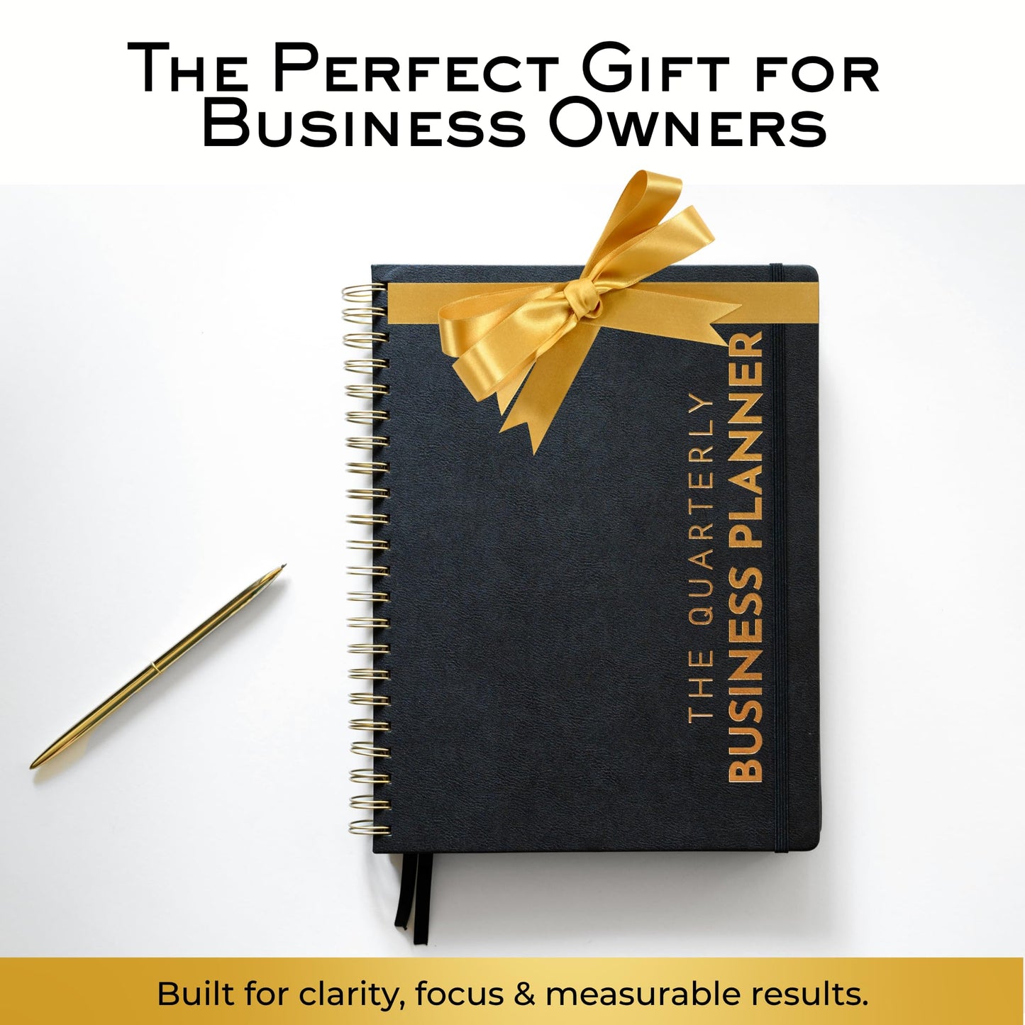 GROWTH ATLAS Daily, Weekly & Monthly Planner – Undated Day Planner & Productivity Planner for Business Owners – 90-Day Goal Organizer System & Planner Notebook for Work – Plan, Execute & Reflect with Clarity for Growth