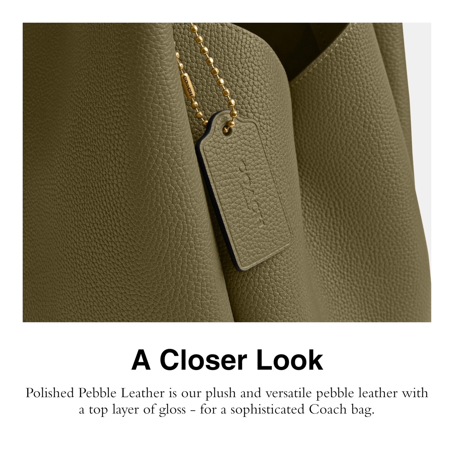 COACH Polished Pebble Leather Lana Shoulder Bag