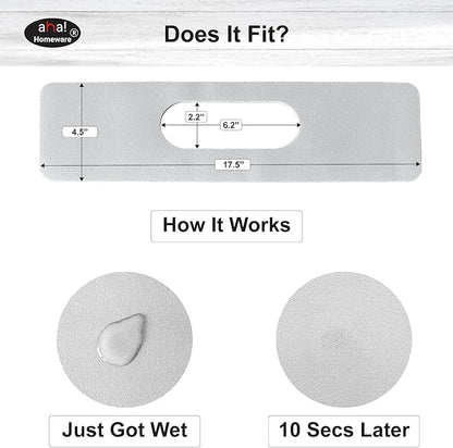 Faucet Mat Bathroom Sink Oval-Hole : AHA HOMEWARE Diatomite Rubber Bathroom