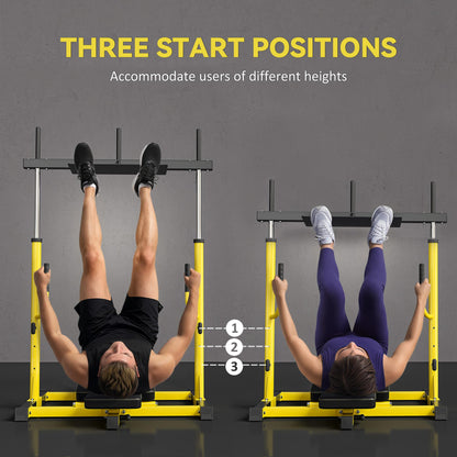 Soozier Vertical Leg Press Machine, 660LBS Capacity, Leg Strength Training Machine with Adjustable Leg, Back, and Head Positions for Home Gym, 1" Standard Plate Compatible, Yellow
