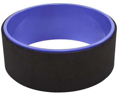 Fitvids Yoga Wheel for Stretching Yoga Prop Wheel, Comfortable Support for Poses and Backbends, Purple