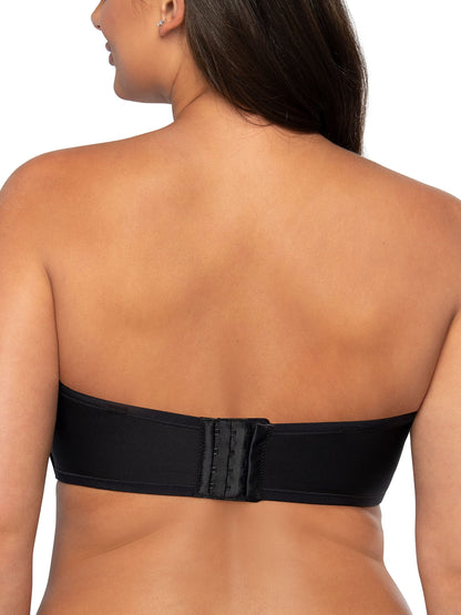 Vanity Fair Women's Beauty Back Smoothing Strapless Bra, 4-Way Stretch Fabric, Lightly Lined Cups up to H, Midnight Black, 34B