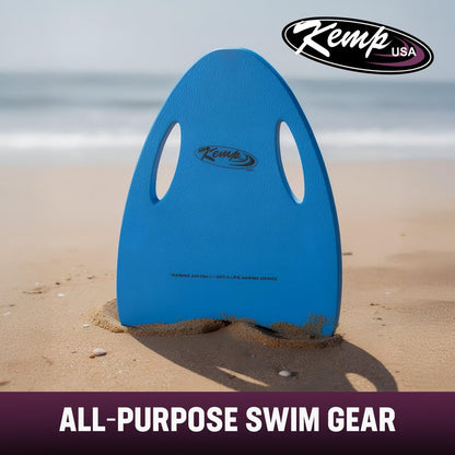 Kemp USA Contour Swim Kickboard with Handles EVA Foam Training Board Pool Swim Training Aid for Kick Drills Water Aerobics & Swim Teams 16.5 x 12.25 in Royal Blue