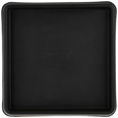 Tusco Products TRSQ12BK Square Tray Planter Saucer, Black