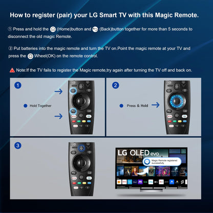 Replacement for LG Magic Remote Control with Voice Command & Pointer Function, Universal Remote for LG Smart TV UHD OLED QNED NanoCell Series (4K 8K Models) - Works with Google Assistant & Alexa
