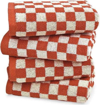 Jacquotha Checkered Hand Towels
