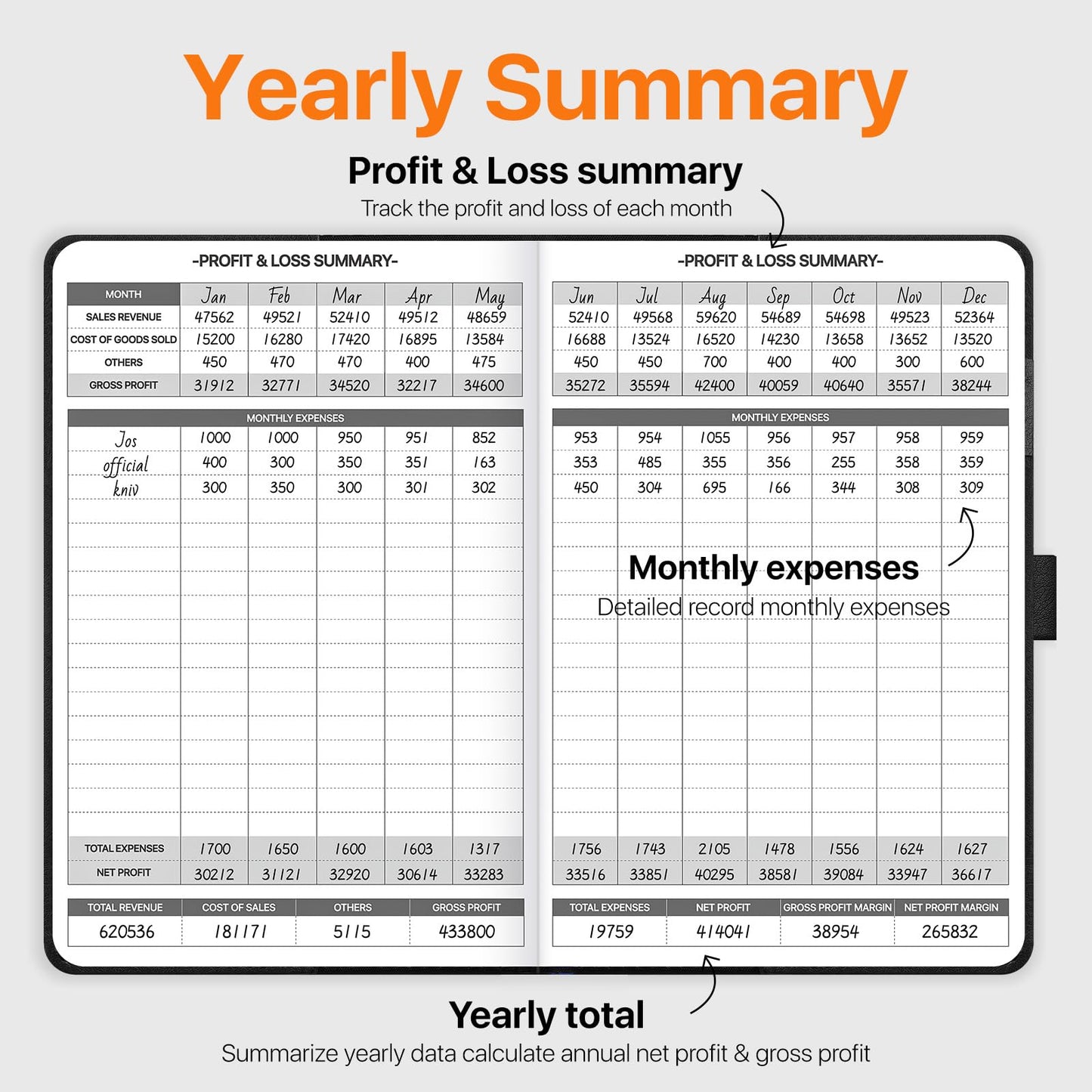 WEMATE Accounting Ledger Book with Lock, Accounting Log, Tracking Income & Expenses Deposits, Expense Tracker Notebook for Small Business Bookkeeping & Personal Use A5 Blue 8.5x5.3"
