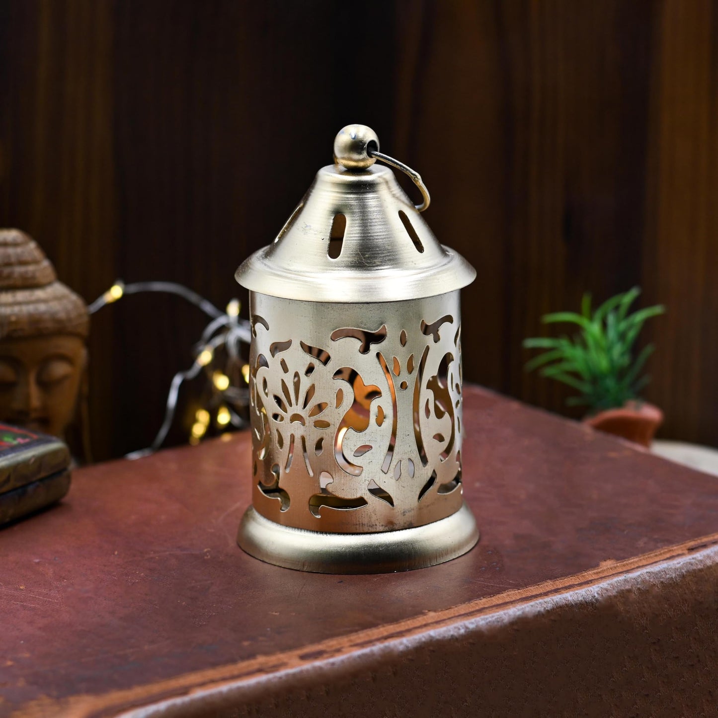 IGH Elegant Iron Tea Light Lantern | Diwali & Christmas Decor | Birthday Gift | Gift for Her | Hanging Candle Holder (20)