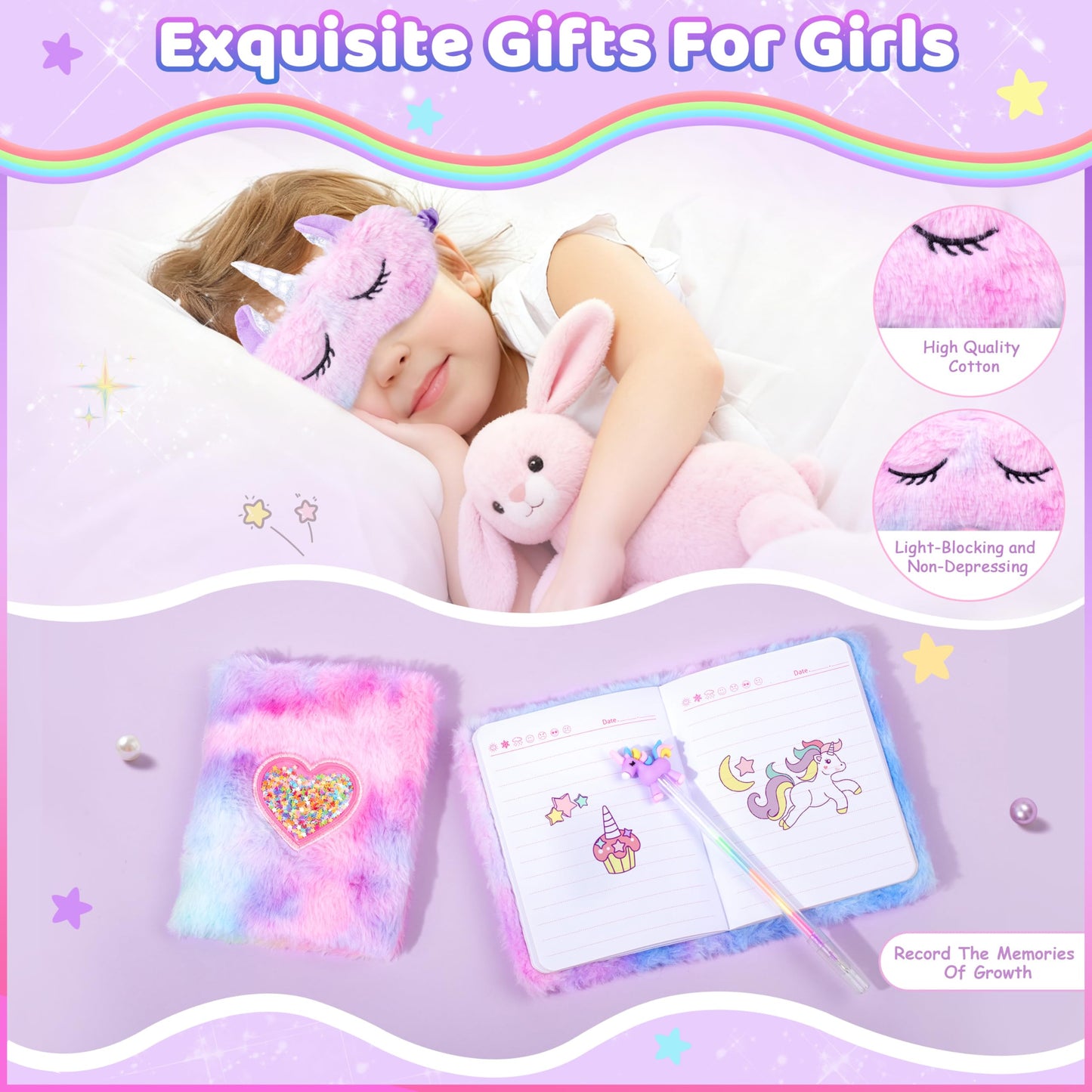 5 Year Old Girl Birthday Gift Ideas, Unicorn Gifts for Girls Age 5, Happy Birthday Gifts for Girls, Fun Decorations Girl Kids Toys Gift Basket for Daughter, Sister, Niece, Granddaughter Christmas