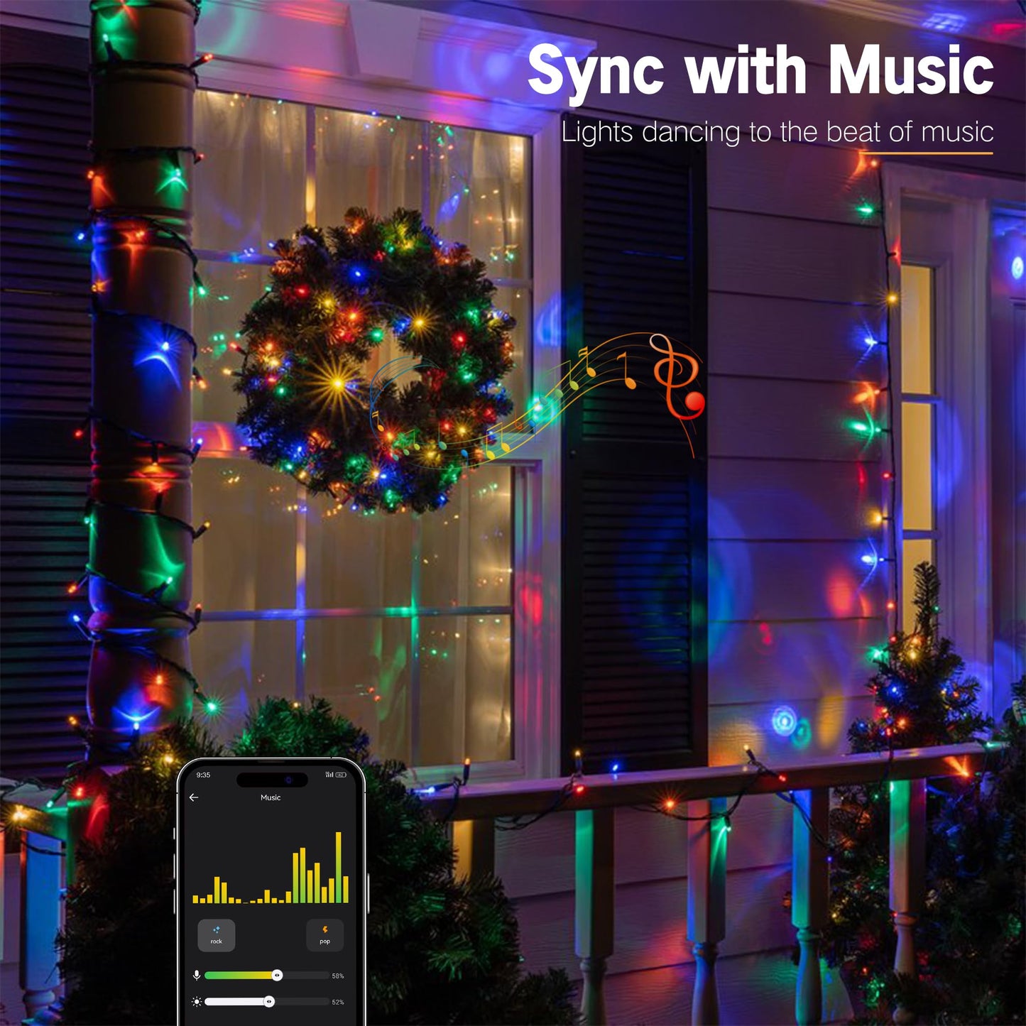 BrizLabs Smart Christmas Tree Lights, 262ft 800 LED Color Changing WiFi Christmas Lights Work with Alexa & Google Home, Cool White & Multicolor APP Xmas Light Music Sync Smart Light for Xmas Tree Home