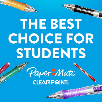 Paper Mate Clearpoint Mechanical Pencils 0.7mm HB #2 Pencil Set Art Supplies Teacher Supplies Sketching Pencils Drafting College School Black Barrels 4 Count