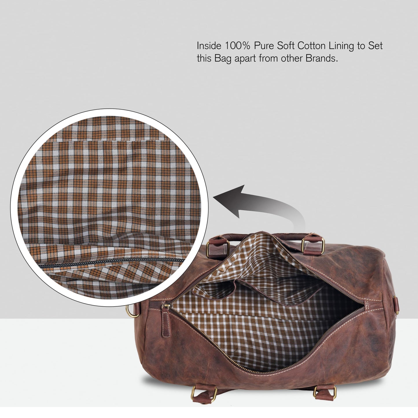 Genuine Leather Duffle Bag for Men | Vintage Weekender Travel Bag | Overnight Carry-On Luggage | Handmade Leather Gym Bag for Men