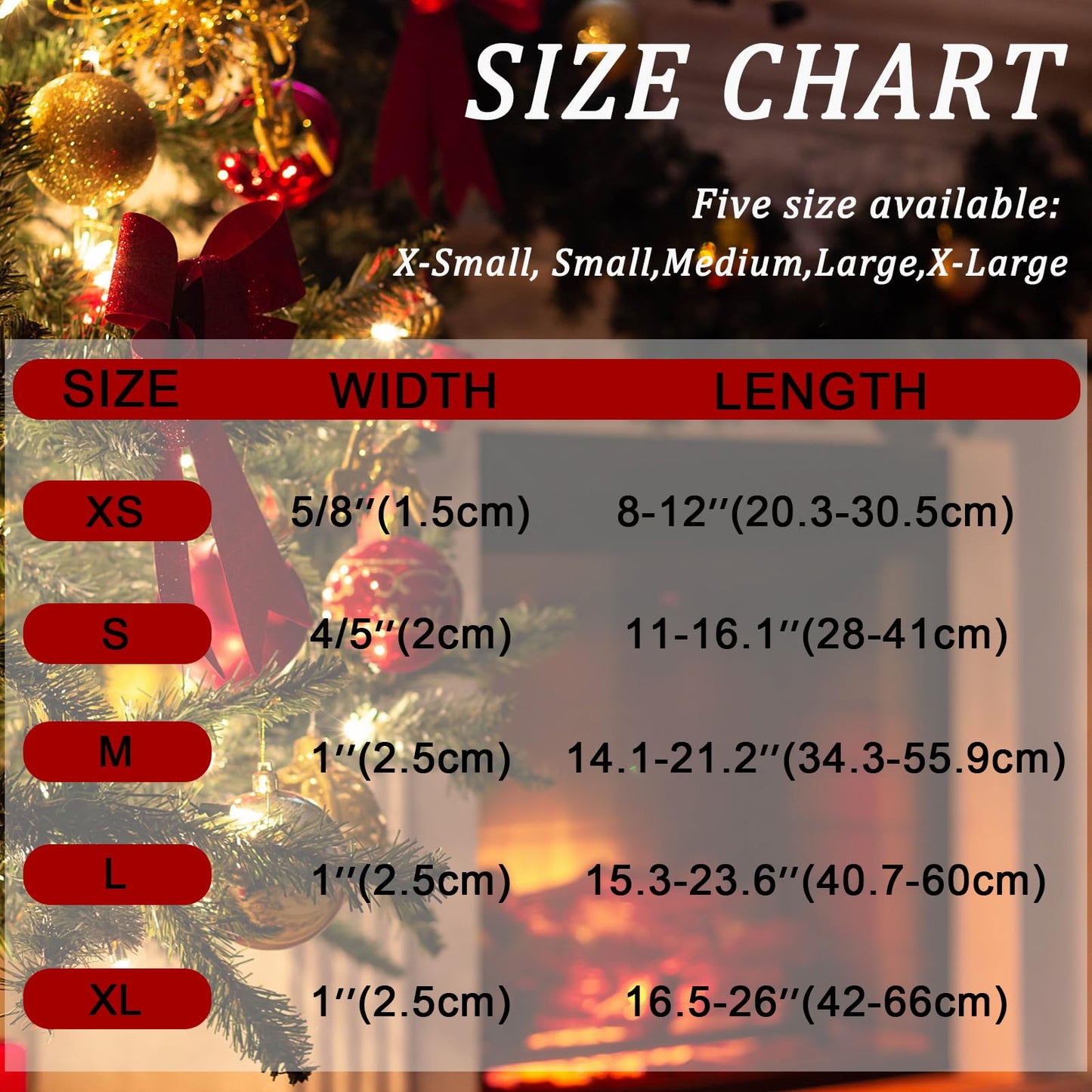 UP URARA PUP Christmas Dog Collar, Pink Christmas Tree for Dogs, Adjustable Pet Collar with Cute Xmas Tree Pendant, Festive Winter Dog Accessories for Small Medium Large Dogs M
