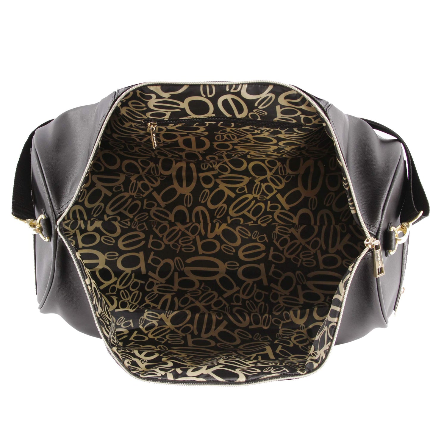 BEBE Ellisa Weekend Travel Bag For Women Weekender Bag, Black Croc