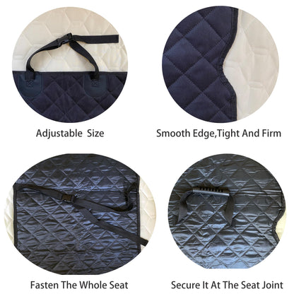 YOOLEETC Front Dog Seat Covers, Waterproof Front Seat Car Cover,Dog Car Seat Cover with Side Flaps, Waterproof & Nonslip Dog Seat Coverfor Cars, Trucks, SUVs, Jeep.(Black)