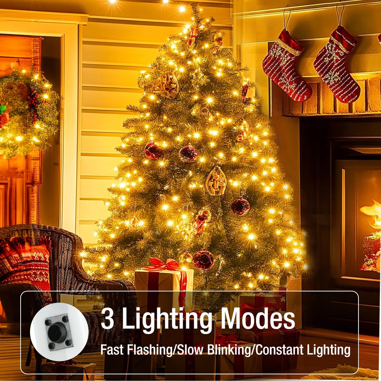 Fairdeer 20 Pack Fairy Lights Battery Operated - 7ft 20 Led Twinkle Lights 3 Modes, Bulk Mini String Lights Waterproof for Mason Jars Vases DIY Party Wedding Mothers Day Decoration-Warm White