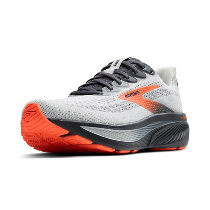 Brooks Men’s Ghost 17 Neutral Running Shoe - Oyster Mushroom/Orange/Ebony - 11.5 Wide