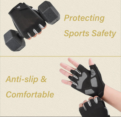 Eohak Workout Gloves for Men and Women Full Palm Protection Gym Gloves for Weight Lifting, Cycling, Gym, Training, Breathable and Snug fit