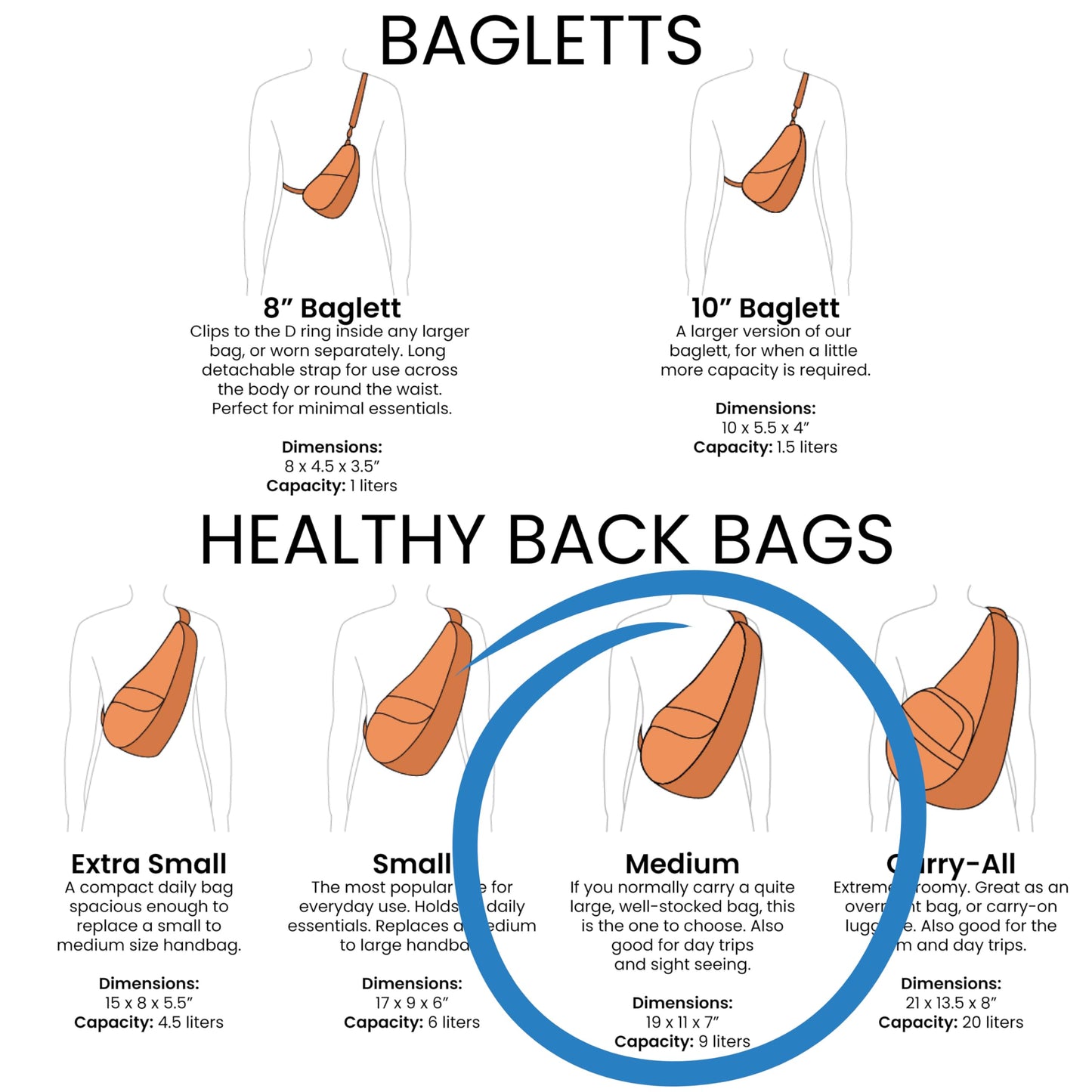 AmeriBag 19" Full-Grain Leather Healthy Back Bag Ergonomic Crossbody Sling for Everyday Use, Travel & Walking Comfort (Chestnut)