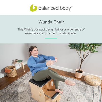 Balanced Body Pilates Wunda Chair, Pilates Equipment for Home or Studio Use