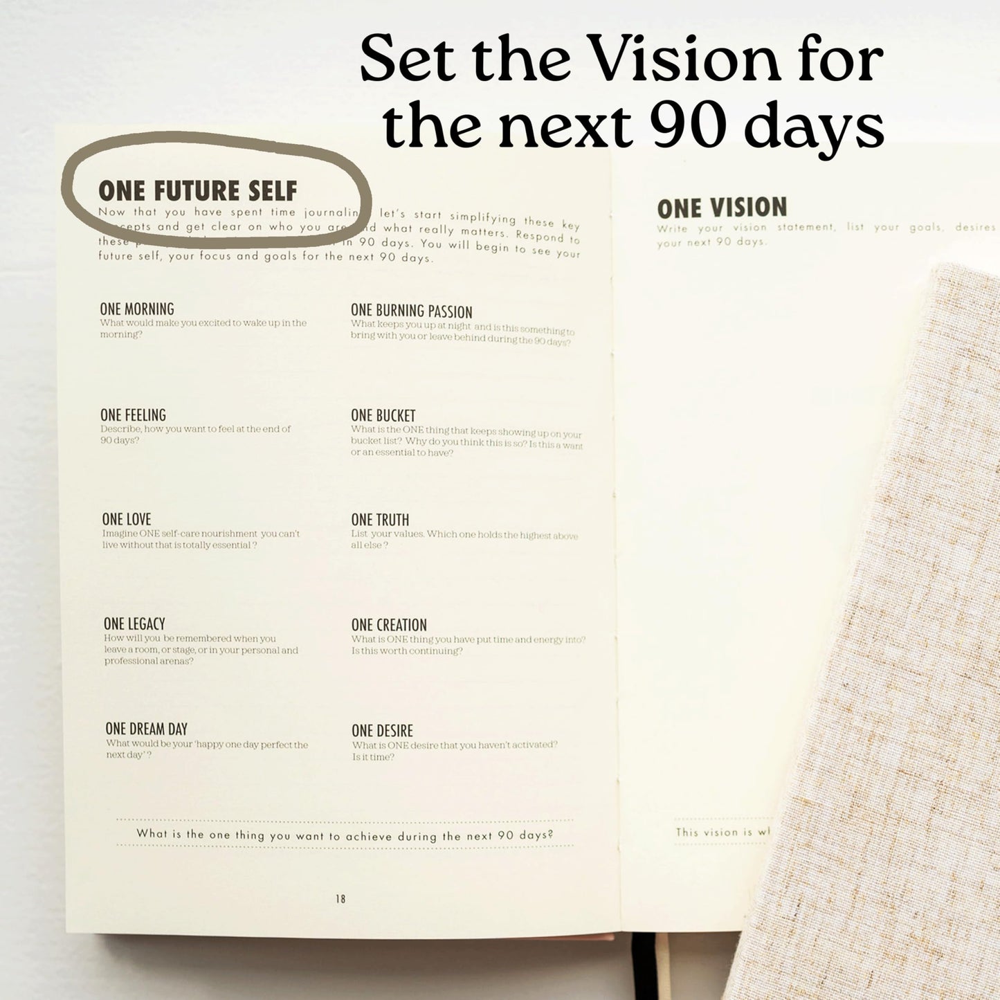 Daily Focus Planner: 90-Day Undated Goal Journal, Vision Mapping, Prioritize To-Do Lists, Wellness, Monthly, Weekly, Daily Goal Setting, Gratitude, Habit Tracking, Gift for Men and Women with ADHD, Neurodivergent Adults, 2026 Productivity, A5, Linen