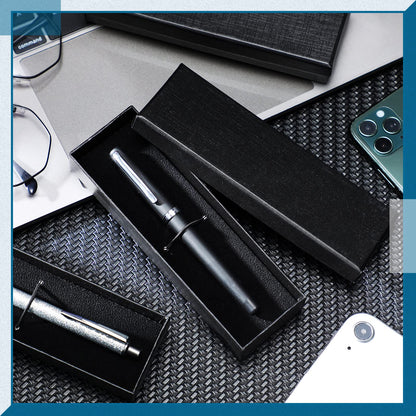 Yexiya 12 Pieces Empty Pen Gift Box with Cushion for Display Pencil Ballpoint Fountain Pen Jewelry Black Cardboard Collection Case for Wedding Business Birthday Souvenir Office Supplies
